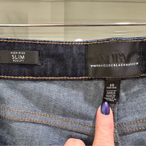 White House Black Market High-Rise Slim Jeans - Picture 4 of 4